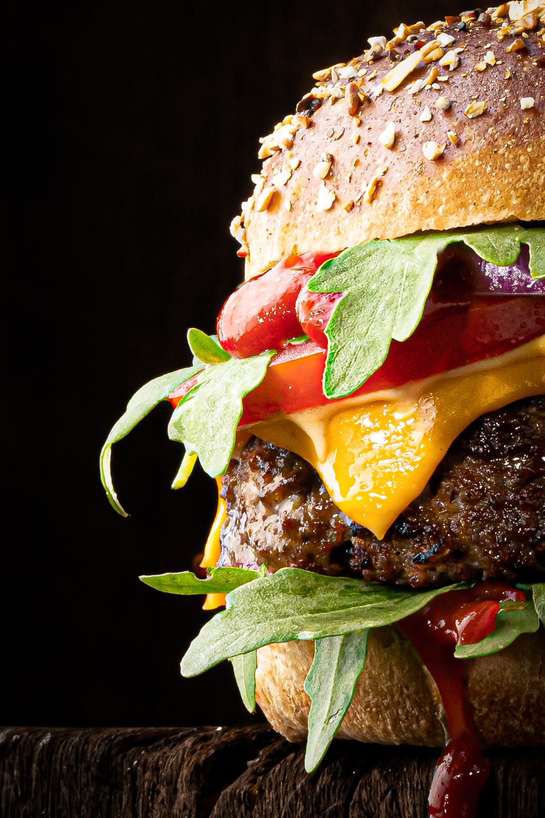 Burger Macro Shot