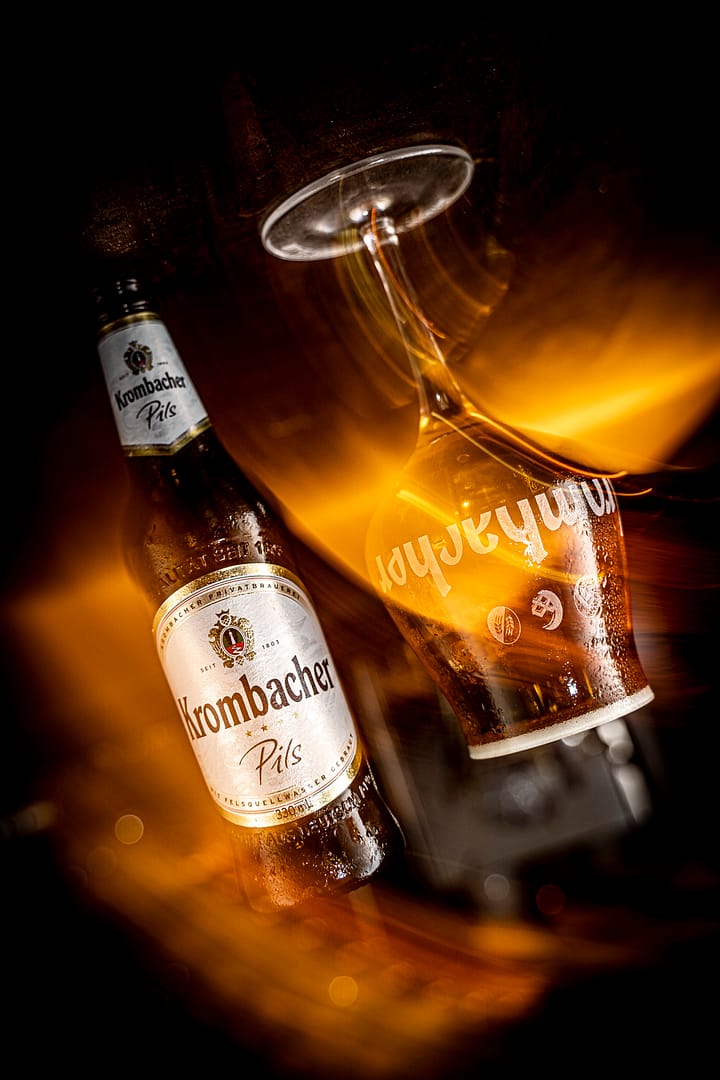 Krombacher mit Lichtzieher
